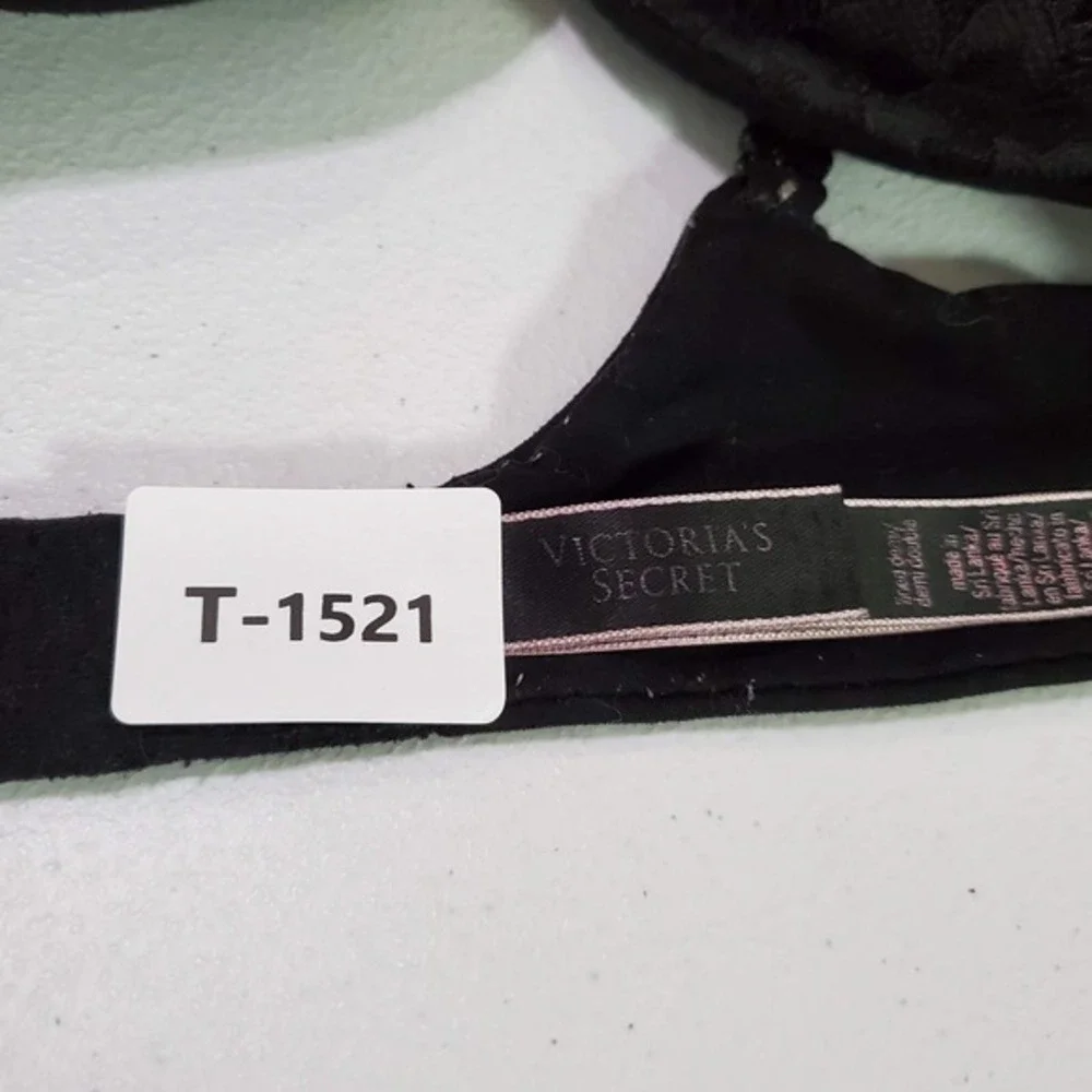 Victoria's Secret Women Bra 34B Black Body by Lined Demi Underwire‎ Lace